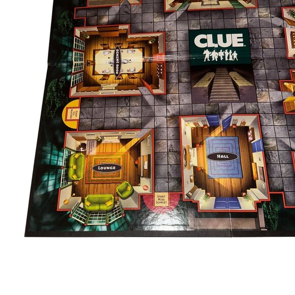 Vintage 2002 Clue Game Board Foldable Replacement Parts Parker Brothers - Picture 4 of 7